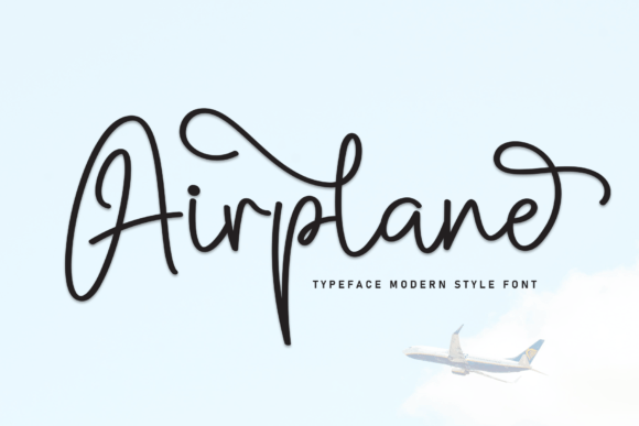 Airplane: A Magical Script Font for Elegant Designs