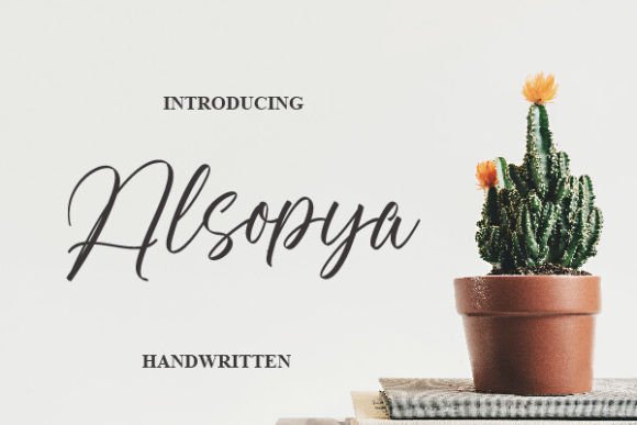 Alsopya: A Bold Handwritten Font for Striking Designs