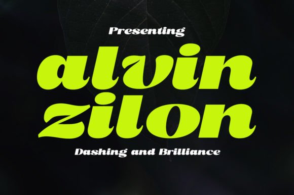 Alvin Zilon: A Display Font for Elevated Design